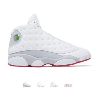 Jordan Air 13 Retro GS in White, Red, and Gray